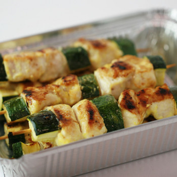 Шашлычок из курицы с цуккини